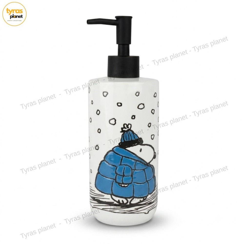 Peanuts Snoopy Soap Lotion Dispenser Quilted Puffy Jacket Linus Charlie Brown